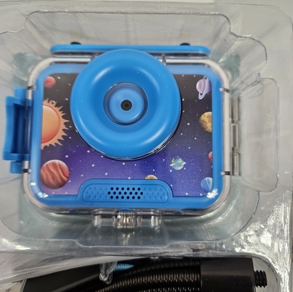 NWT KidsCam Kids Waterproof Camera‎ Sports HD Camcorder Blue Solar System - Picture 10 of 12